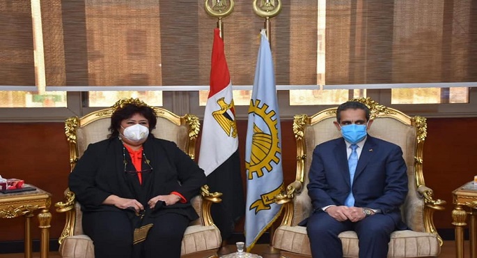 بالصور..وزيرة الثقافة تبحث مع محافظ الغربية تكثيف النشاط الفنى وتفعيل المشروعات الإبداعية بالمحافظة