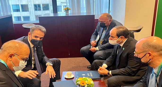 الرئيس السيسي يبحث في بروكسل مع رئيس الوزراء اليوناني سبل تعزيز العلاقات بين البلدين