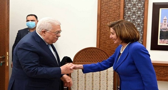 الرئيس الفلسطيني يلتقي رئيسة مجلس النواب الأمريكي في رام الله