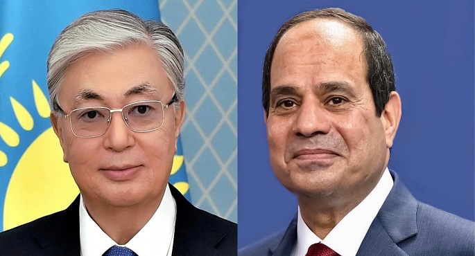الرئيس السيسي يؤكد هاتفيا لنظيره الكازاخي حرص مصر على تعزيز آليات التعاون المشترك بين البلدين