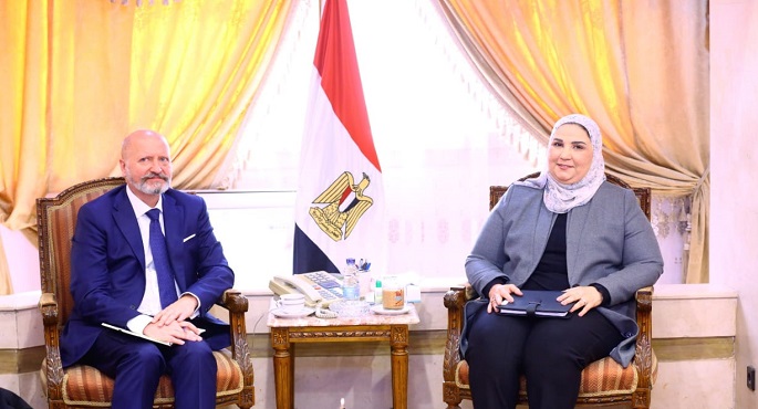 القباج تستقبل سفير دولة فنلندا بالقاهرة