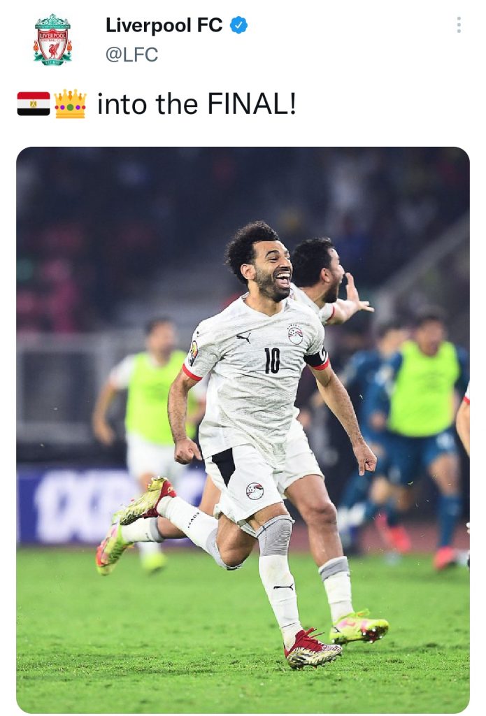 ليفربول يهنيء محمد صلاح