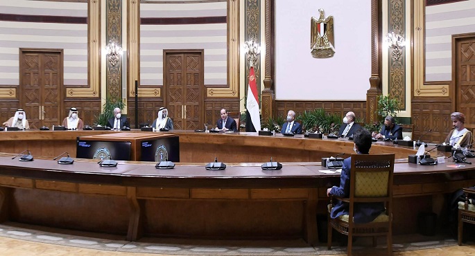 بالصور.. الرئيس السيسي يستقبل رؤساء البرلمانات العربية ويؤكد أهمية تدعيم التواصل البرلماني العربي