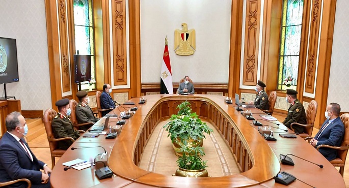 الرئيس السيسي يتابع موقف بعض مشروعات الهيئة الهندسية على مستوى الجمهورية