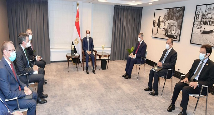 الرئيس السيسي يبحث سبل التعاون مع الشركات البلجيكية بمجال إنتاج الهيدروجين الأخضر لتوليد الطاقة