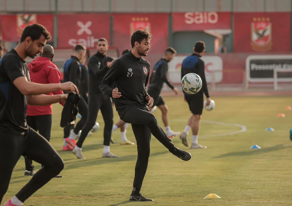 الأهلي يؤدي تدريباته استعدادًا لمواجهة الهلال السوداني بدوري أبطال أفريقيا