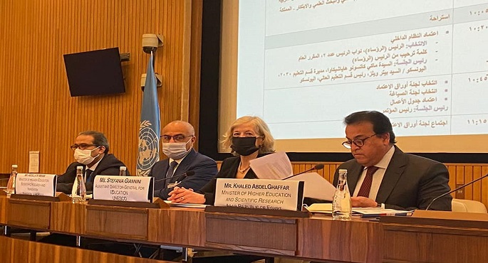 مصر ترأس المؤتمر الدولي للدول الأطراف لاعتمـاد اتفاقية الاعتراف بدراسات التعليم العالي في الدول العربية