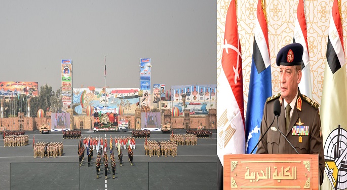 بالصور.. وزير الدفاع يشهد حفل انتهاء فترة الإعداد العسكري لطلبة الكليات العسكرية