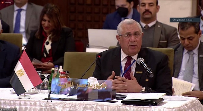 بالصور.. وزير الزراعة يلقي كلمة مصر أمام الاجتماع الإقليمي الوزاري للفاو ببغداد