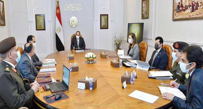 الرئيس السيسي يتابع الموقف التنفيذي الخاص بالمدن الرياضية الاولمبية الجديدة على مستوى الجمهورية