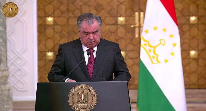 رئيس طاجيكستان: الاتفاقات التى وقعناها توفر أساسا للارتقاء بالعلاقات مع مصر في جميع المجالات