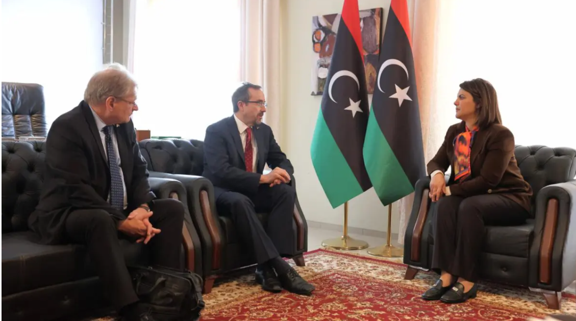 ليبيا والولايات المتحدة تبحثان إعادة فتح السفارة الأمريكية بطرابلس