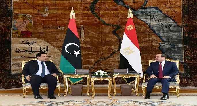 بالصور.. خلال لقائه المنفي.. الرئيس السيسي يؤكد دعم مصر لكل ما من شأنه تحقيق المصلحة العليا لليبيا الشقيقة