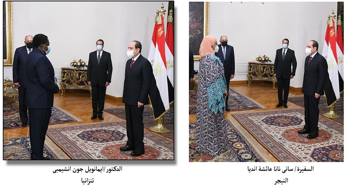 بالفيديو والصور.. الرئيس السيسي يتسلم أوراق اعتماد 18 سفيرا جديدا
