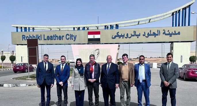 مدينة الجلود بالروبيكي تستقبل وفد حكومي ايطالي لاستعراض تطورات العمل بالمدينة