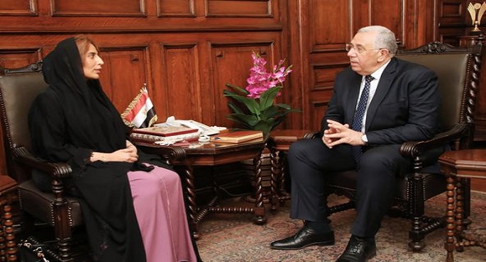 بالصور … وزير الزراعة يبحث مع سفيرة  الامارات بالقاهرة سبل التعاون الزراعي بين البلدين