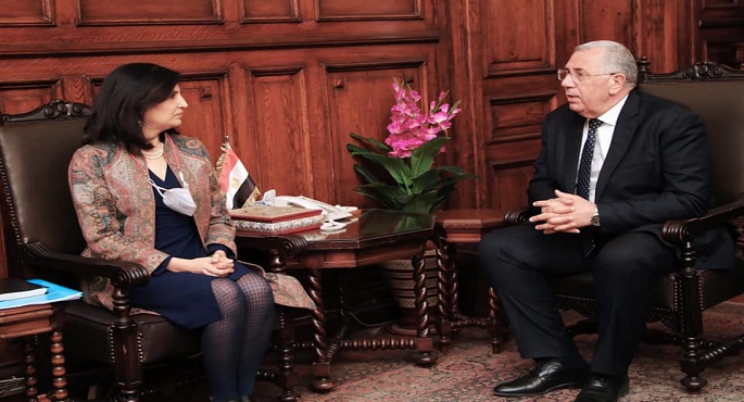 بالصور..وزير الزراعة يبحث مع وفد الايفاد استعدادات مصر لاستضافة مؤتمر قمة المناخ في نوفمبر القادم