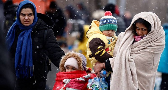ارتفاع عدد اللاجئين الفارين من أوكرانيا لبولندا إلى 5 ملايين و674 ألف شخص