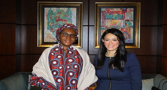 بالصور .. المشاط ووزيرة المالية النيجيرية مخرجات بيان منتدى التعاون