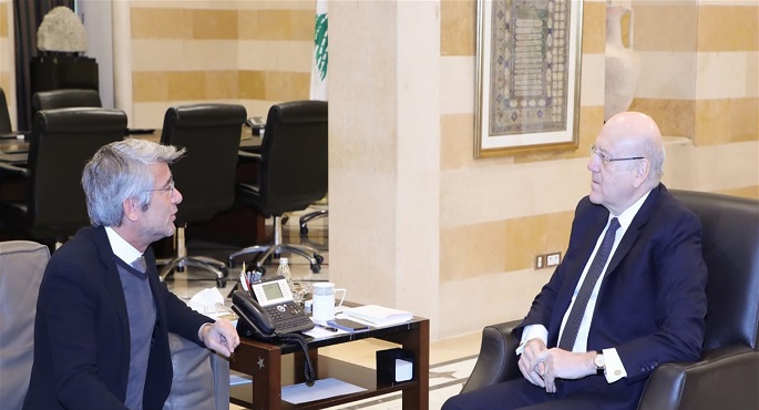 ميقاتي يبحث مع وزير الطاقة متطلبات استيراد الغاز لتوليد الكهرباء بلبنان