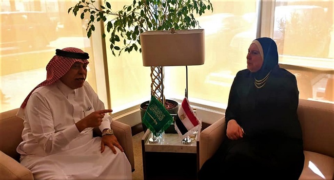جامع ونظيرها السعودي يترأسان الاجتماع الأول لفريق العمل المعني  بمتابعة تنفيذ توصيات اللجنة المصرية