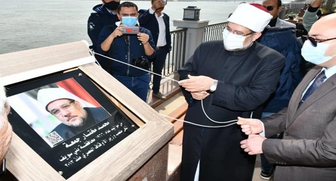 بالصور: وزير الأوقاف ومحافظ بني سويف يتفقدان ممشى كورنيش بني سويف الجديد