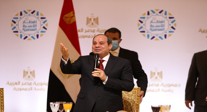 كلمة الرئيس السيسي خلال حفل إفطار الأسرة المصرية