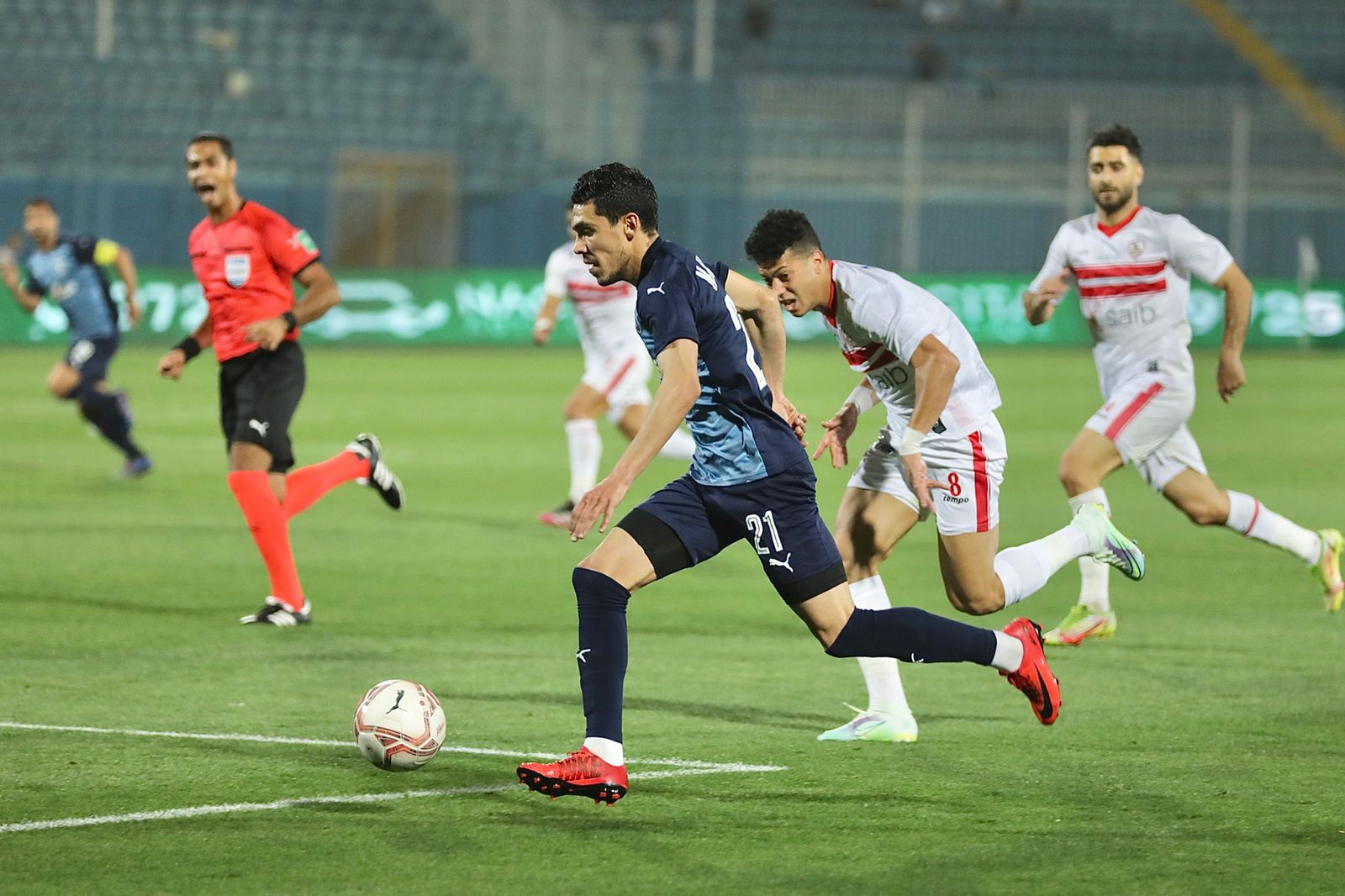 فوز الزمالك على بيراميدز 3-2 في الدوري الممتاز لكرة القدم