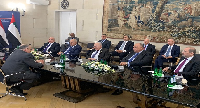 بالصور.. شكري ووزراء خارجية مجموعة الاتصال العربية بشأن أوكرانيا وأبو الغيط يلتقون وزير الخارجية البولندي
