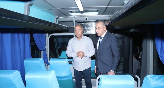 وزير النقل يدشن المرحلة الأولي من خدمات نقل الركاب بمحافظة سوهاج لربط مراكز المحافظة بالعاصمة