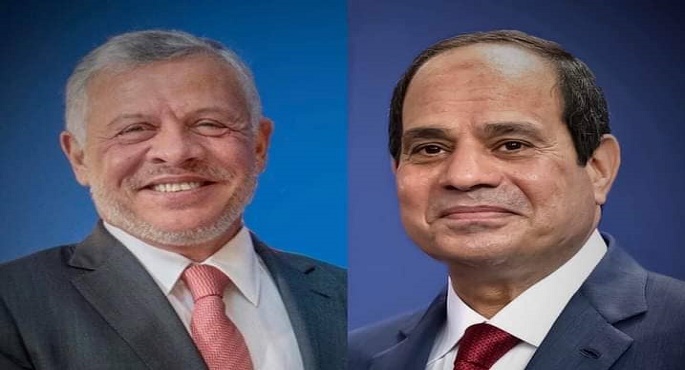 الرئيس السيسي يتلقى تعزية من ملك الاْردن في ضحايا حادث كنيسة ” أبو سيفين”