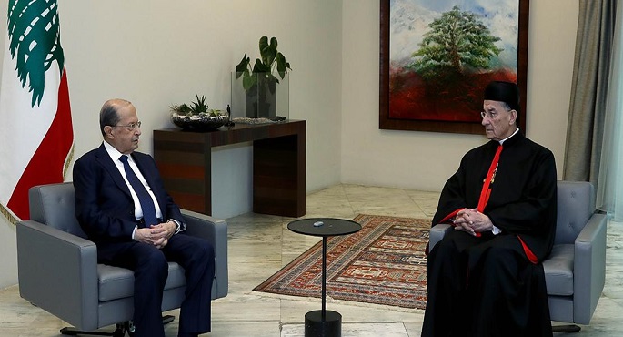 الرئيس اللبناني يبحث مع البطريرك الماروني تحضيرات الزيارة المرتقبة لبابا الفاتيكان إلى لبنان
