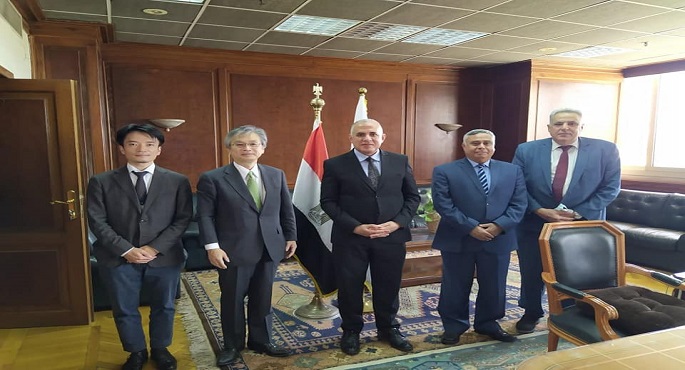 بالصور.. وزير الرى يبحث مع السفير الياباني مجالات التعاون المشترك بين البلدين في مجال الرى