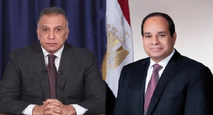 الرئيس السيسي والكاظمي يتبادلان التهنئة بمناسبة عيد الفطر المبارك