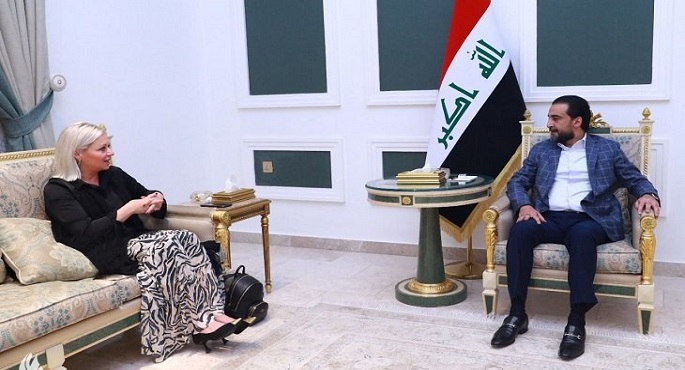 العراق يبحث مع ممثلة الأمم المتحدة إكمال الاستحقاقات الدستورية وتشكيل حكومةٍ جديدةٍ