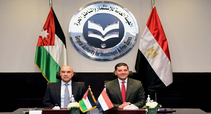 بالصور..رئيس هيئة الاستثمار يبحث مع وزير الاستثمار الأردني فرص التعاون المشترك