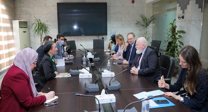 وزيرة البيئة تبحث مع نائب رئيس المفوضية الأوروبية سبل دعم مؤتمر شرم الشيخ للمناخ COP27