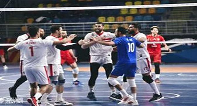 الزمالك يتوج بكأس مصر للكرة الطائرة بفوزه على النادي الأهلي