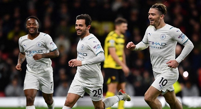 مانشستر سيتي يعزز صدارته للدوري الإنجليزي بالفوز الكبير على واتفورد 5 – 1