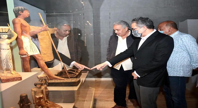 بالصور.. وزير السياحة والآثار يزور متحف الحضارة في الذكرى الأولى لافتتاحه