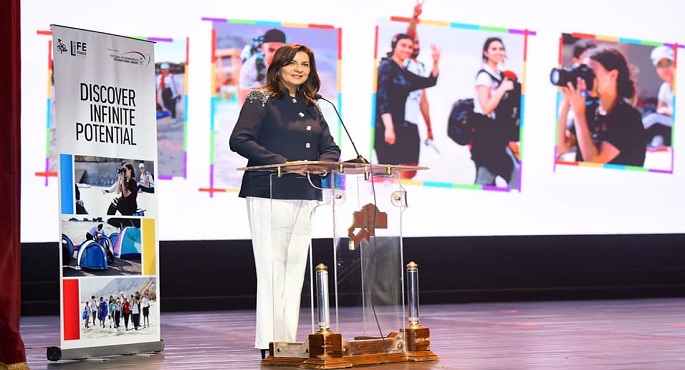 بالصور.. وزيرة الهجرة تشارك في حفل حصول 300 طالب مصري على جائزة «دوق إدنبرة»