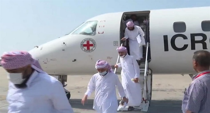التحالف العربي: مغادرة الطائرة الثانية لنقل الأسرى الحوثيين إلى اليمن ضمن مبادرة السعودية الإنسانية