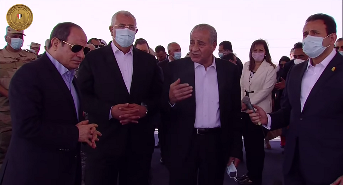بالفيديو .. الرئيس السيسي يفتتح مشروع مستقبل مصر للإنتاج الزراعي