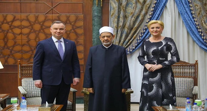 بالصور.. الإمام الأكبر يستقبل الرئيس البولندي ويستعرض جهود الأزهر في خدمة السلام العالمي