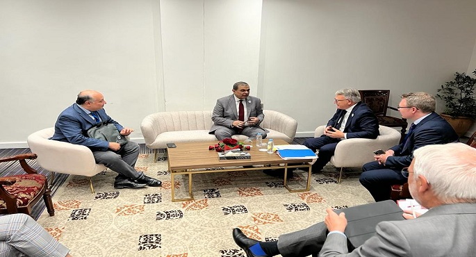 بالصور.. سعفان يبحث مع مفوض الاتحاد الأوروبي إقامة شراكة لتدريب الشباب من أجل التشغيل
