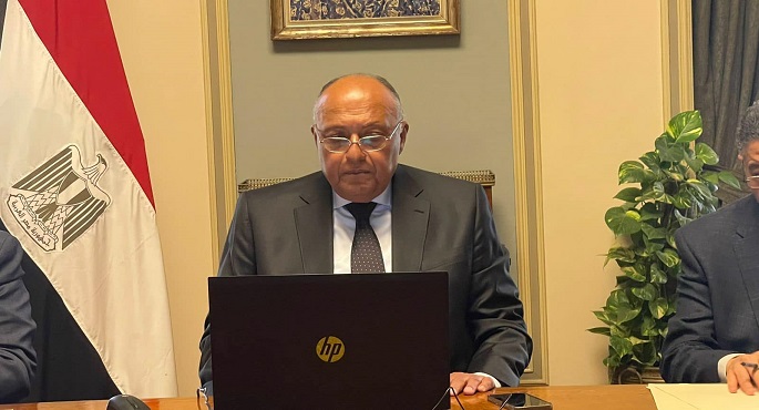 بالصور.. وزير الخارجية يشارك في الاجتماع الافتراضي لمجموعة وزراء خارجية “بريكس بلس”