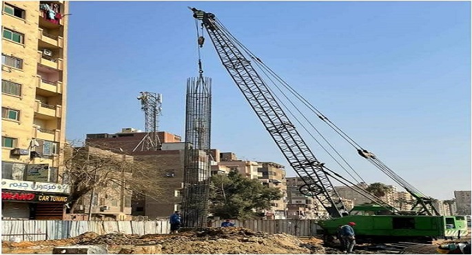 بالصور .. الجزار : بدء تنفيذ مشروع محور عمرو بن العاص بالجيزة لربط الطريق الدائري الشمالي بالجنوبي