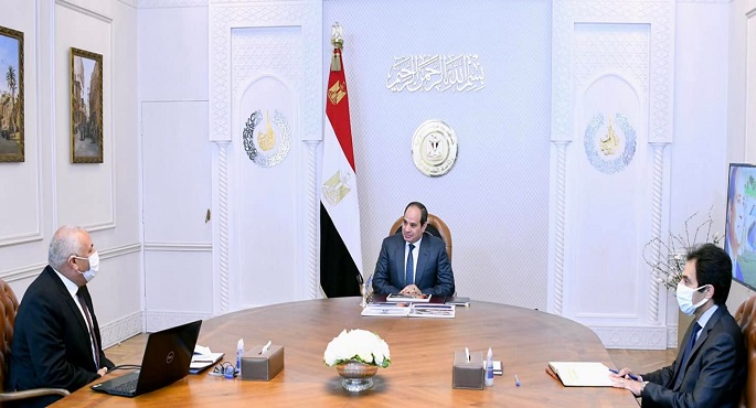 السيسي يطلع على الموقف التنفيذي للمشروعات الاستراتيجية المختلفة في محافظة الوادي الجديد