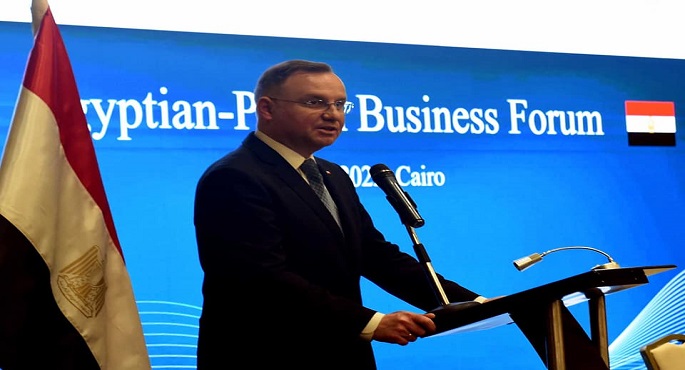 الرئيس البولندي: مصر إحدى الدول الكبرى في المنطقة ولذا تُعد دولة جاذبة للمستثمرين البولنديين