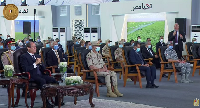 الرئيس السيسي يشهد افتتاح مشروع “مستقبل مصر” للإنتاج الزراعي